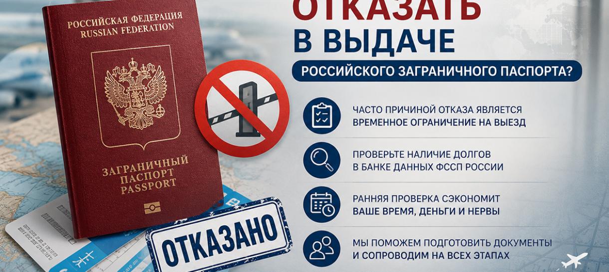 Почему могут отказать в выдаче российского заграничного паспорта?